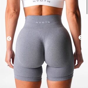 NVGTN Women's Gray High-Waisted Shorts